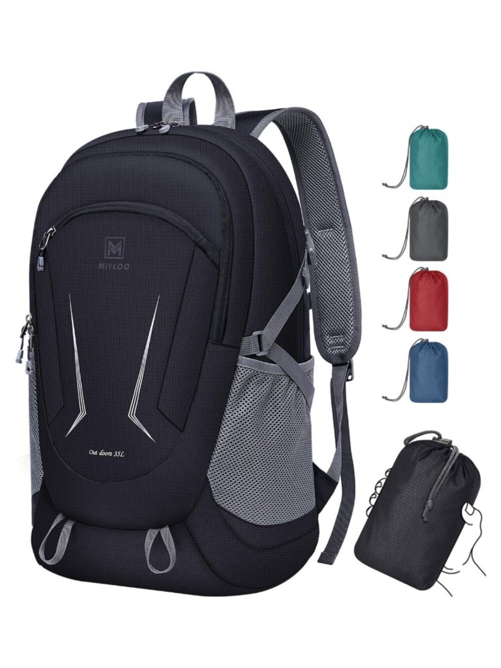 Ultralight Packable Backpack 35L Water-Resistant Hiking Daypack